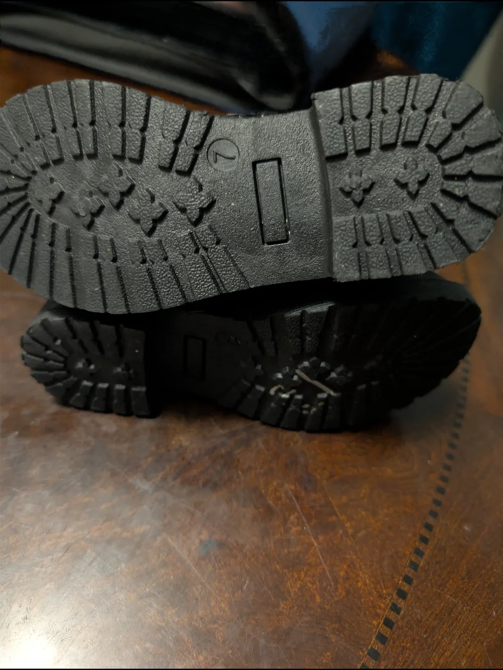 Mudd Black Kids Lace-Up Buckle Combat Boots